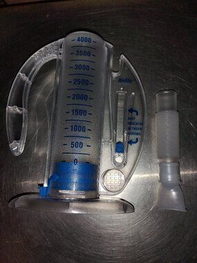 AirLife Incentive Spirometer, One-Way Valve, 4000 ML Capacity